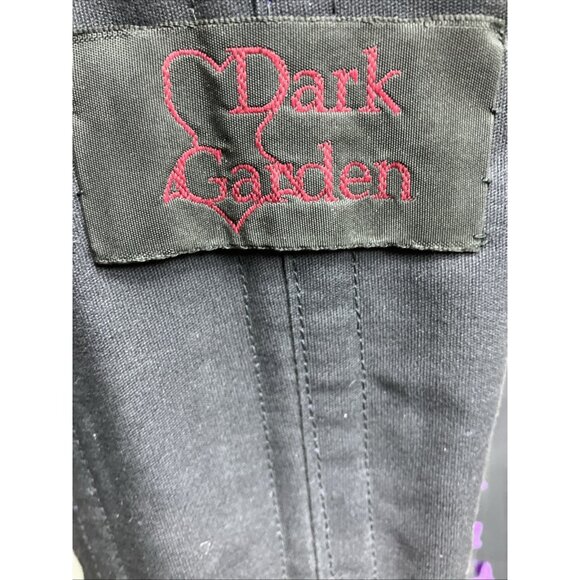 22 Dark Garden Ready Made Purple Silk Overbust Arch Corset Vintage 1990s 90s - Picture 4 of 6